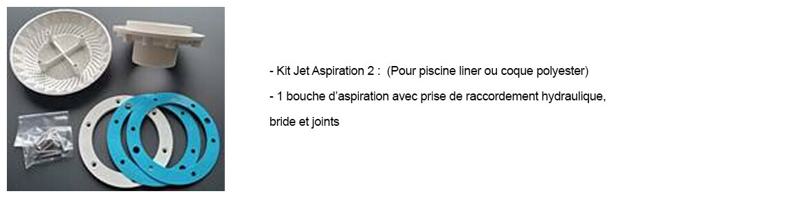 kit aspi 2 pour Kit nage à contre courant complet prêt à poser - NCB