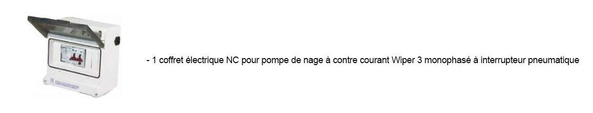 coffret électrique pour Kit nage à contre courant complet prêt à poser - NCB