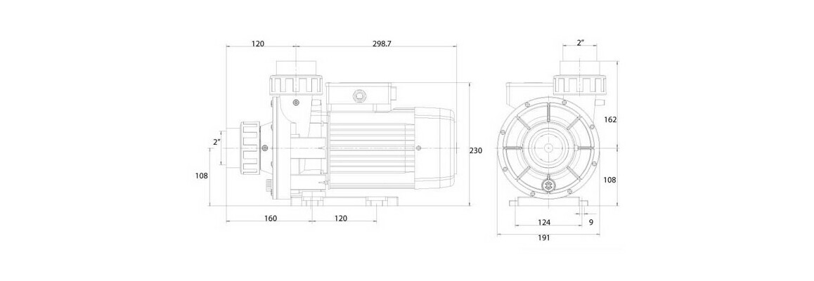 dimensions pompe espa wiper3