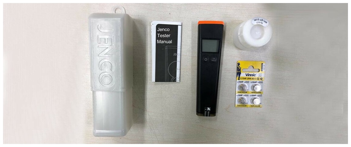 contenu du testeur digital de sel