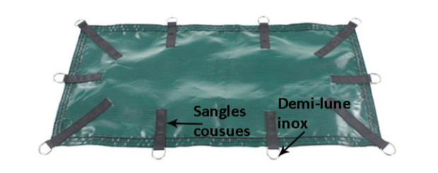 bache hivernage nara filet - details arrimage