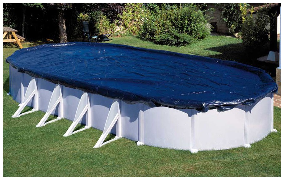 bâche hiver Gré pour piscine hors sol en situation