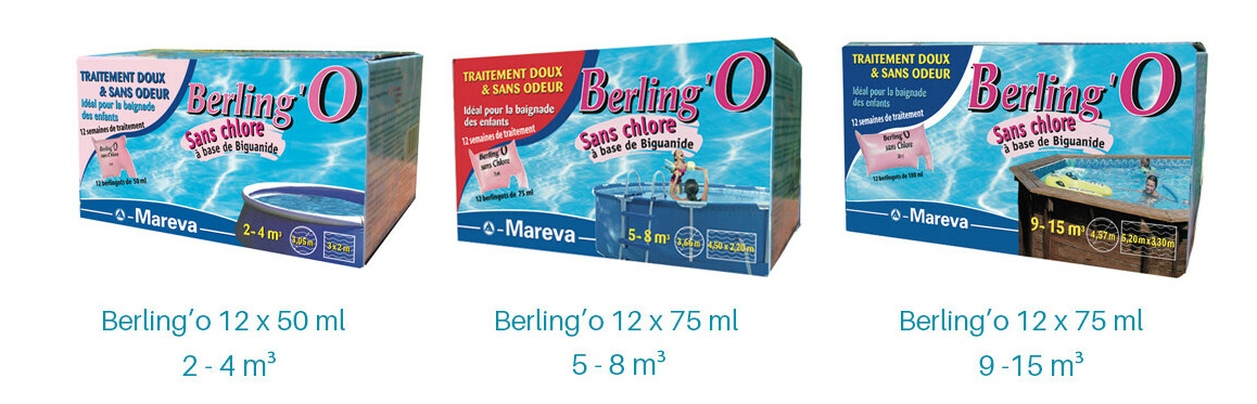 Kit de traitement sans chlore pour piscine hors sol Berling'o