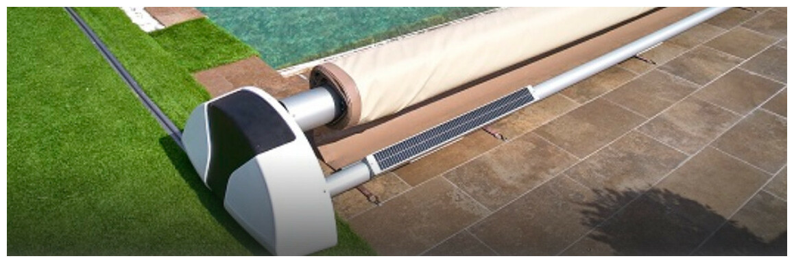 option capteurs solaires de la bâche eden motorisée apf