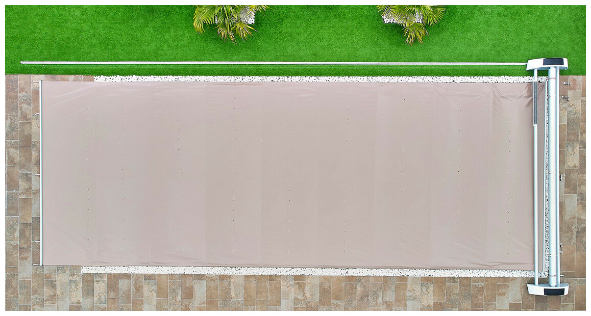 détails de la composition de la bâche à barres motorisée Eden Apf