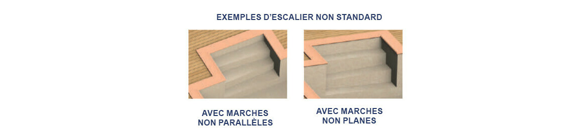 escalier non standard du liner 85-100 ème Interligne astralpool