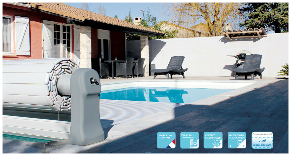 Volet Hors sol automatique avec fin de course Linea Cover by Maytronics