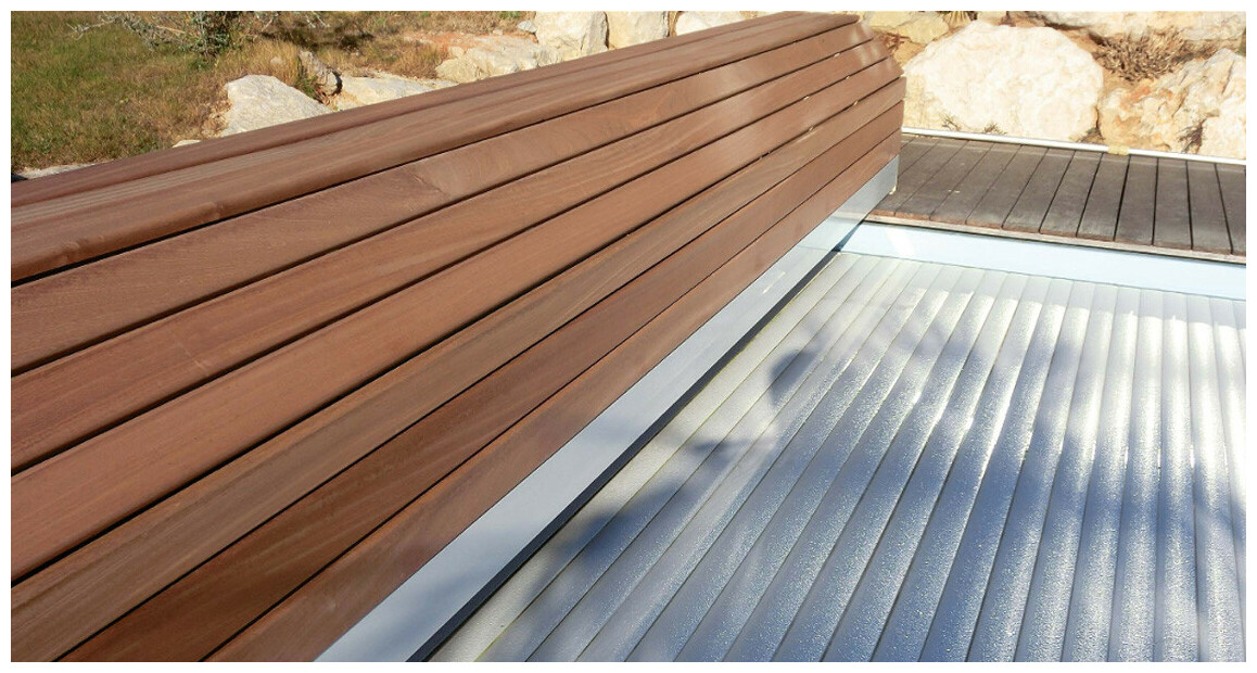 détails du Volet Hors sol automatique avec fin de course Linea Banc by Maytronics