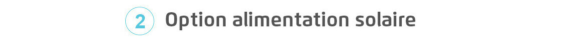 option alimentation solaire volet Linea banc Maytronics 