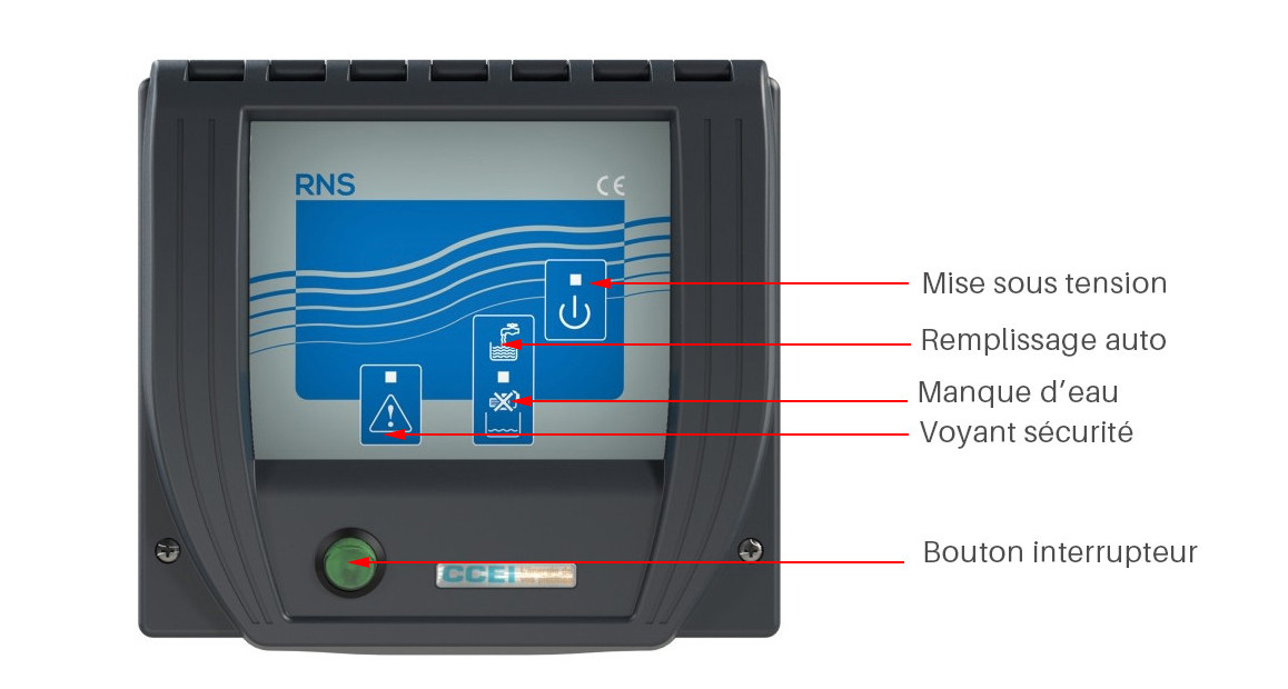 descriptif du r&eacute;gulateur de skimmer de piscine CCEI RNS