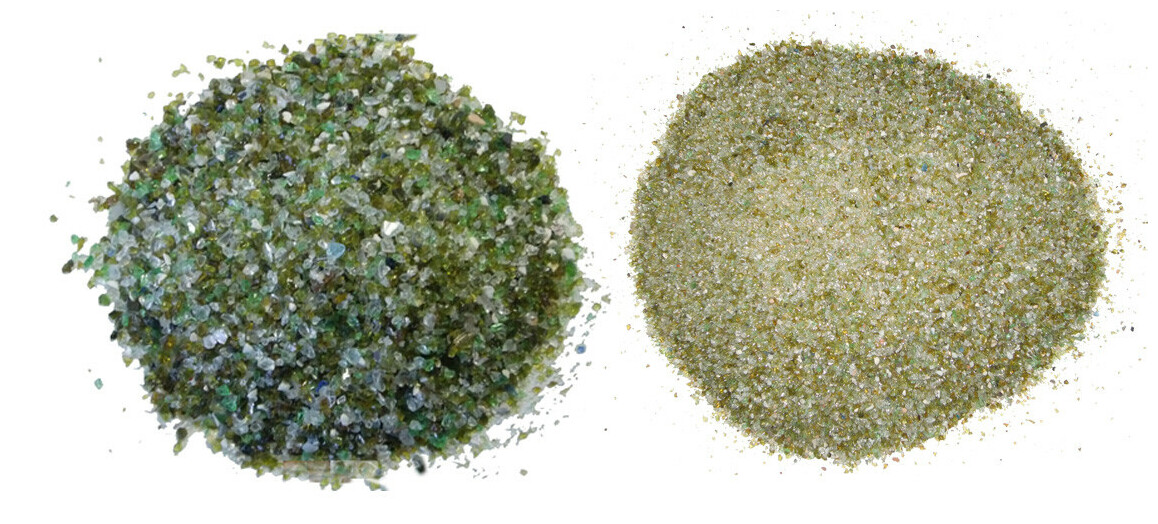 Verre recyclé pour filtration