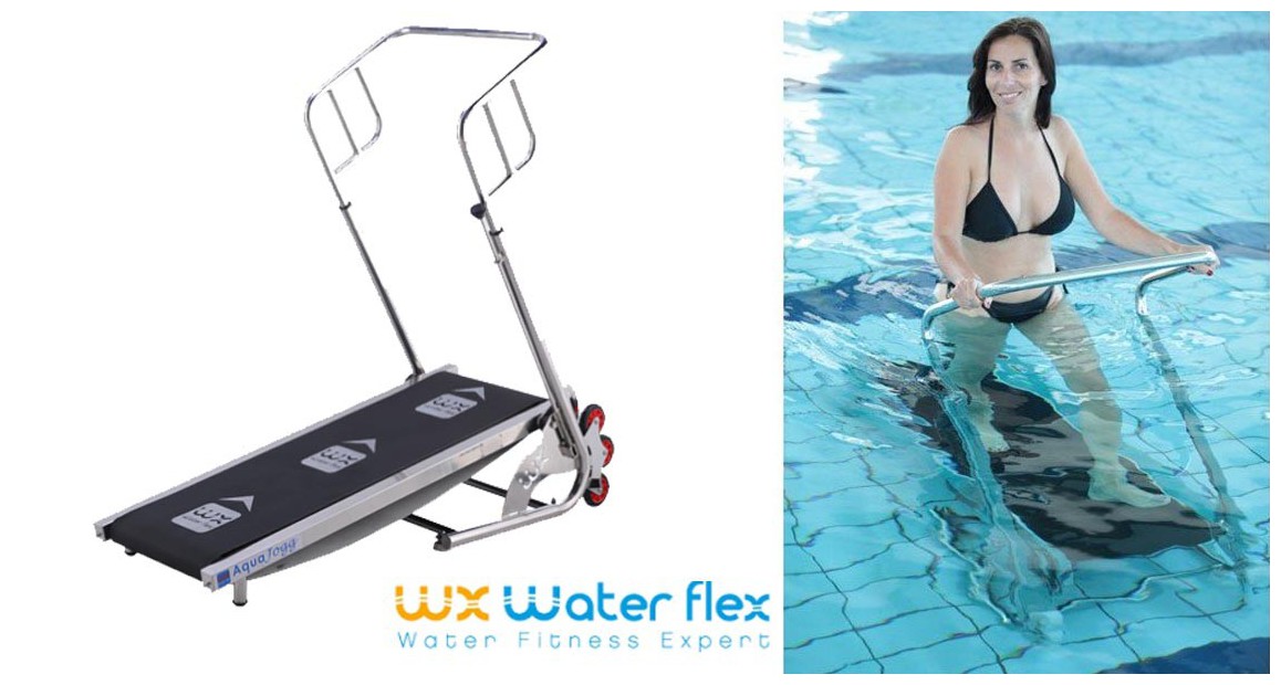 tapis de course aquatique waterflex aquajogg en situation