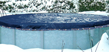 Bâche et couverture piscine d'hiver