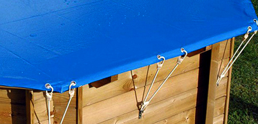 Fixation bâche pour piscine hors sol