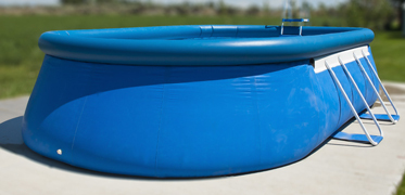 Installation d'une piscine autoportée