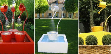 Le charme d'une fontaine extérieure
