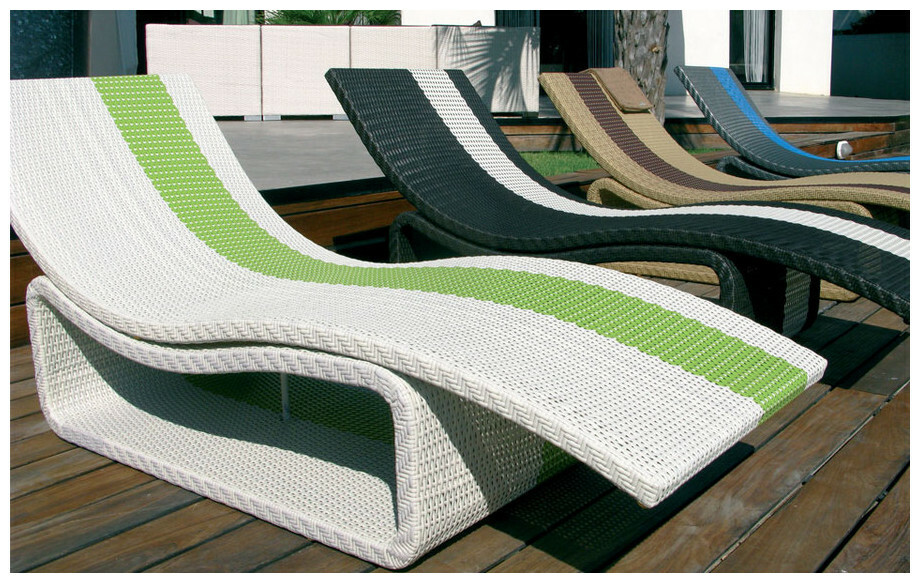 2 bains de soleil sol blanc et anis piscine center 1457341705