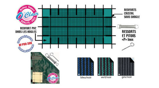 bache piscine hiver filet waki fil piscine center 1412762130
