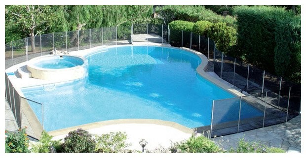 Portillon de clôture piscine en verre sans poteaux Premium 12 mm