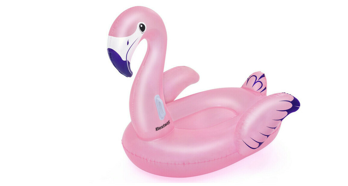 bouee gonflable chevauchable flamant rose piscine center 1643120316