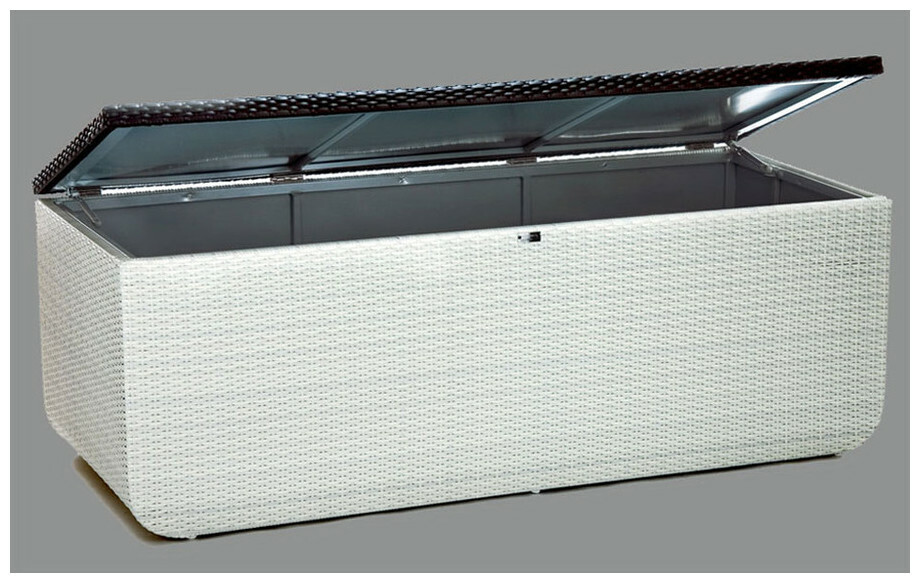 coffre exterieur de rangement etanche resine chocolat piscine center 1461066789