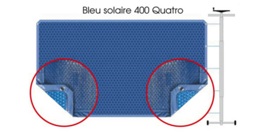 couverture a bulles bleu solaire 400 quatro le m piscine center 1460022377