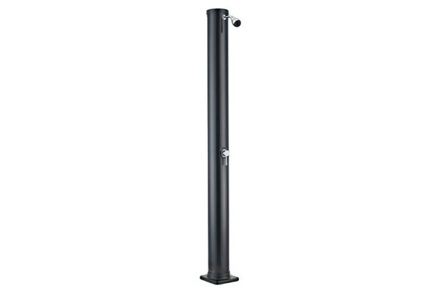 douche solaire droite pvc noir 40 l piscine center 1428934545
