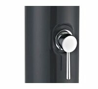 douche solaire droite pvc noir 40 l piscine center 1428936725