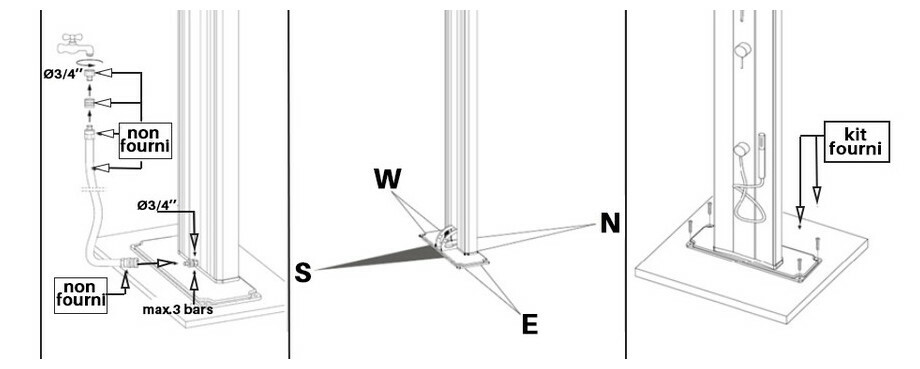 douche solaire so happy go anthracite 23l rince pieds piscine center 1521552097