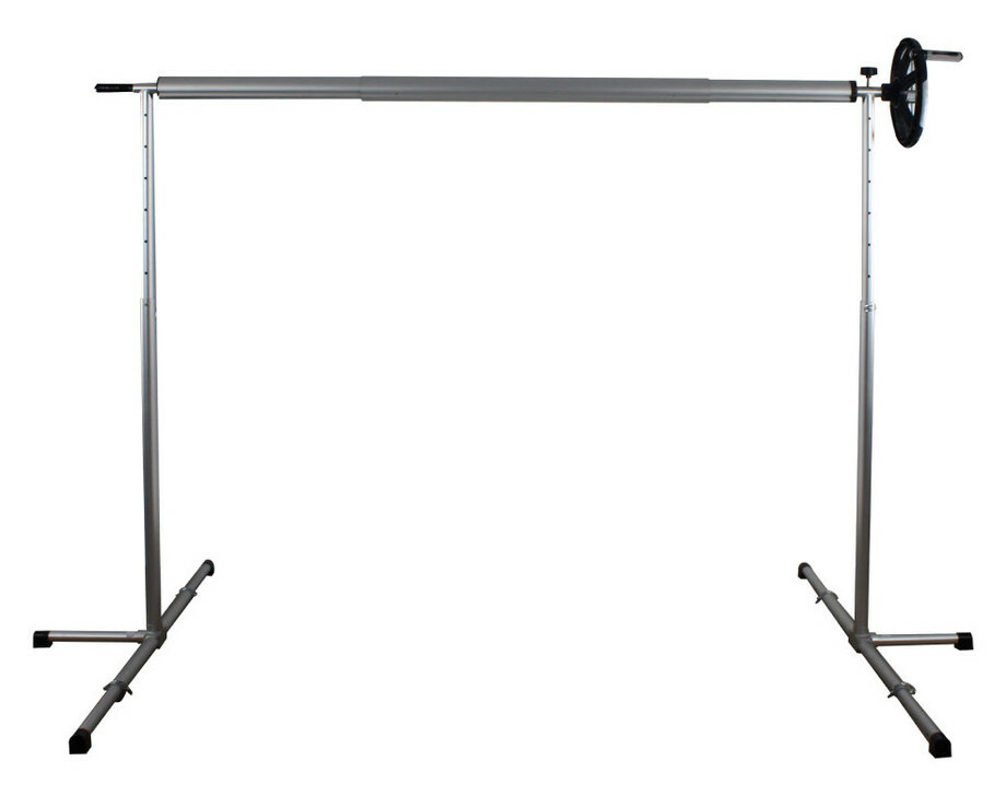 enrouleur telescopique reglable sur pied pour bache a bulles 4 ml maximum piscine center 1457974437