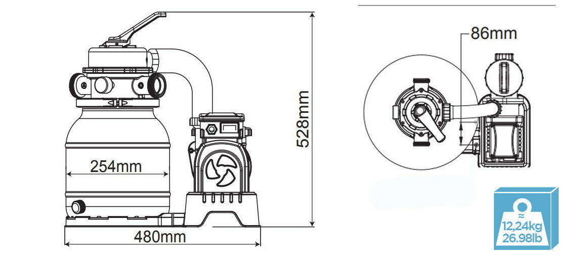 Notice Filtre A Sable Bestway Flowclear 5 678 M3H