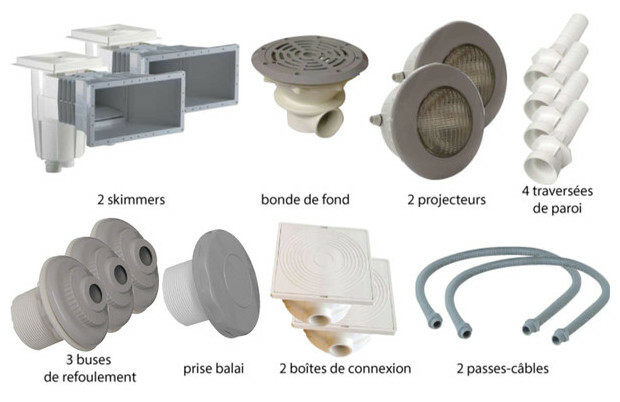 kit n 2 pieces a sceller grises pour piscine liner piscine center 1441643739