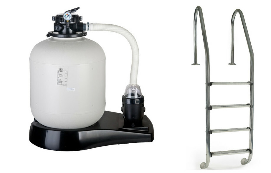 kit piscine enterree acier star pool madagascar ronde 460x150 cm piscine center 1462811049