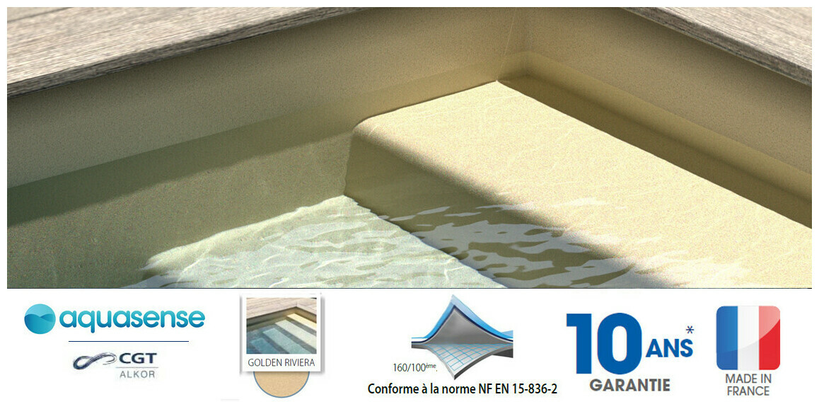 liner arme golden riviera aquasense 1 65 x 20 m soit 33 m piscine center 1622617060