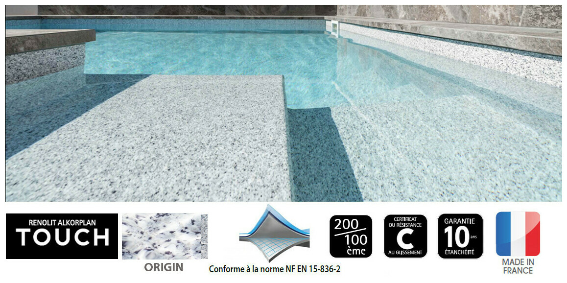 liner imprime renolit alkorplan 3d touch origin 1 65 x 21 m soit 34 65 m  piscine center 1645784604