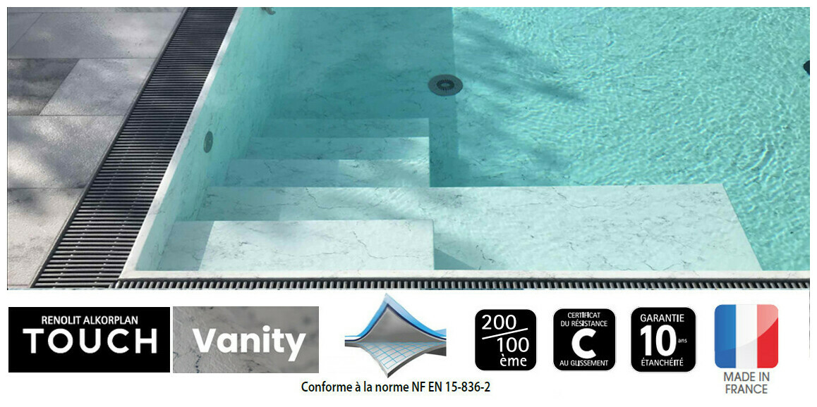 liner imprime renolit alkorplan 3d touch vanity 1 65 x 21 m soit 34 65 m piscine center 1646322649