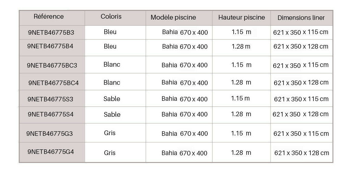 liner pour piscine bois northland bahia 670 x 400 h 115 cm bleu 75 100 piscine center 1659518595