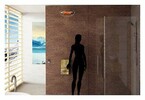 applique exterieure chauffante murale noire 1500 w piscine center 1449677277