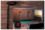 applique exterieure chauffante murale noire 1500 w piscine center 1449677366