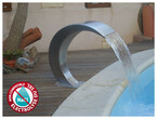 cascade decorative lame d eau en inox largeur 35 cm piscine center 13744600