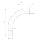 coude inox pour main courante 43 mm piscine center 86570000