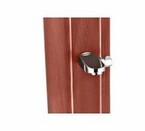 douche solaire droite alu aspect bois 40 l avec rince pieds et brumisateur piscine center 1429014537