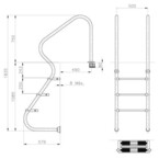 echelle acces facile 3 marches piscine center 56011200