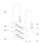 echelle droite 2 marches piscine center 31916400