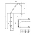 echelle inox standard 2 marches piscine center 1395652672