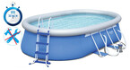 kit piscine ovale fast set pools 488 x 305 x 107 h piscine center 1547044967