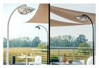 lampadaire exterieur chauffant noir 1500 w piscine center 1444137334