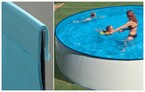 liner bleu uni piscine hors sol ronde 241 x 120 cm 40 100 piscine center 1480583071