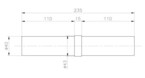 manchon inox pour main courante 43 mm piscine center 84915000
