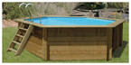 piscine bois woodfirst original hexagonale 412 x 110 piscine center 1418913485